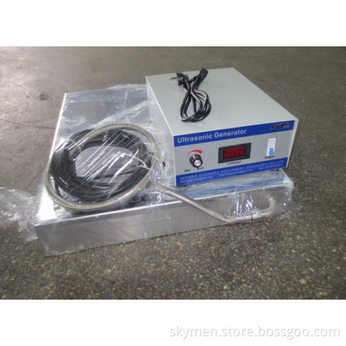 Ultrasonic Generator and Submersible Transducer Box for Blind Cleaning